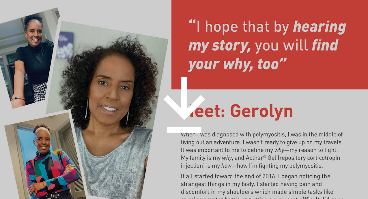 Meet Gerolyn, who treated her polymyositis with Acthar Gel