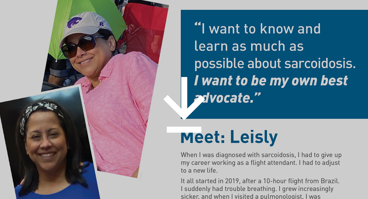 Meet Leisly, who treated her symptoms of sarcoidosis with Acthar Gel